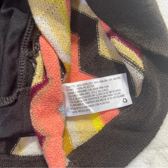 Missoni for Target 20th Anniversary Dress Brown Sleeveless Chevron Patterned XS - Picture 5 of 8